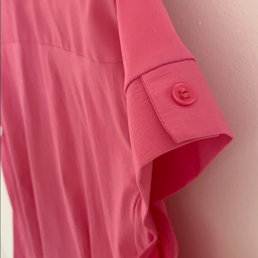 Pink Button Up Blouse - Picture 4 of 5